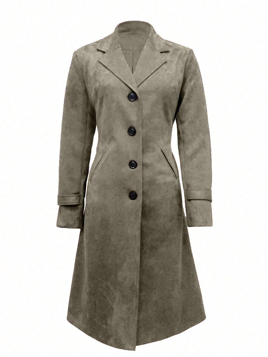 Lana | Dolg eleganten plašč – Lep, topel in eleganten