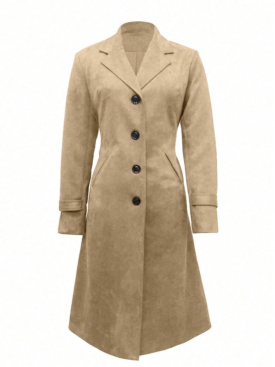 Lana | Dolg eleganten plašč – Lep, topel in eleganten
