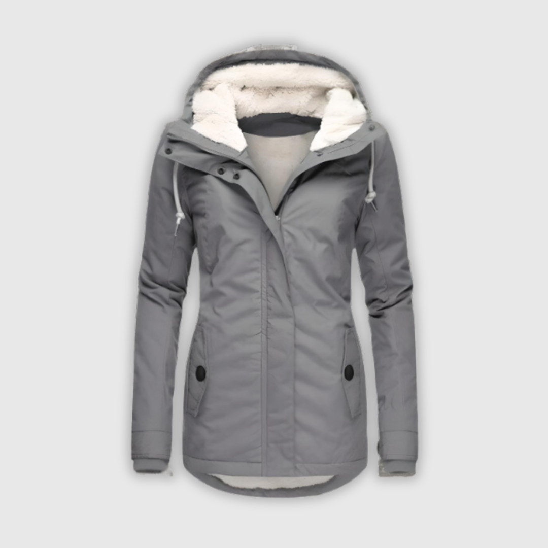 Erika - Veekindel pikk mantel kapuutsiga ja voodriga