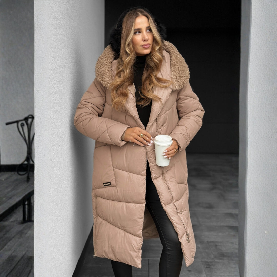 Petra | Plašč s kapuco za zimsko eleganco