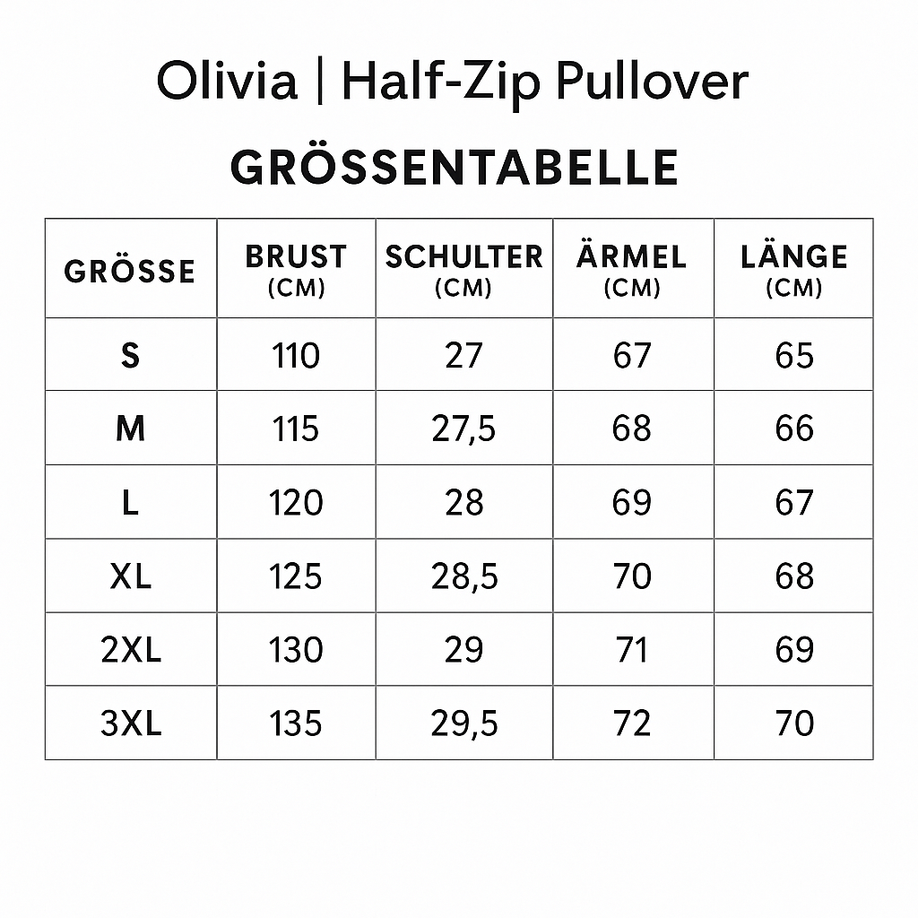 Olivia | Pulover s pol zadrgo