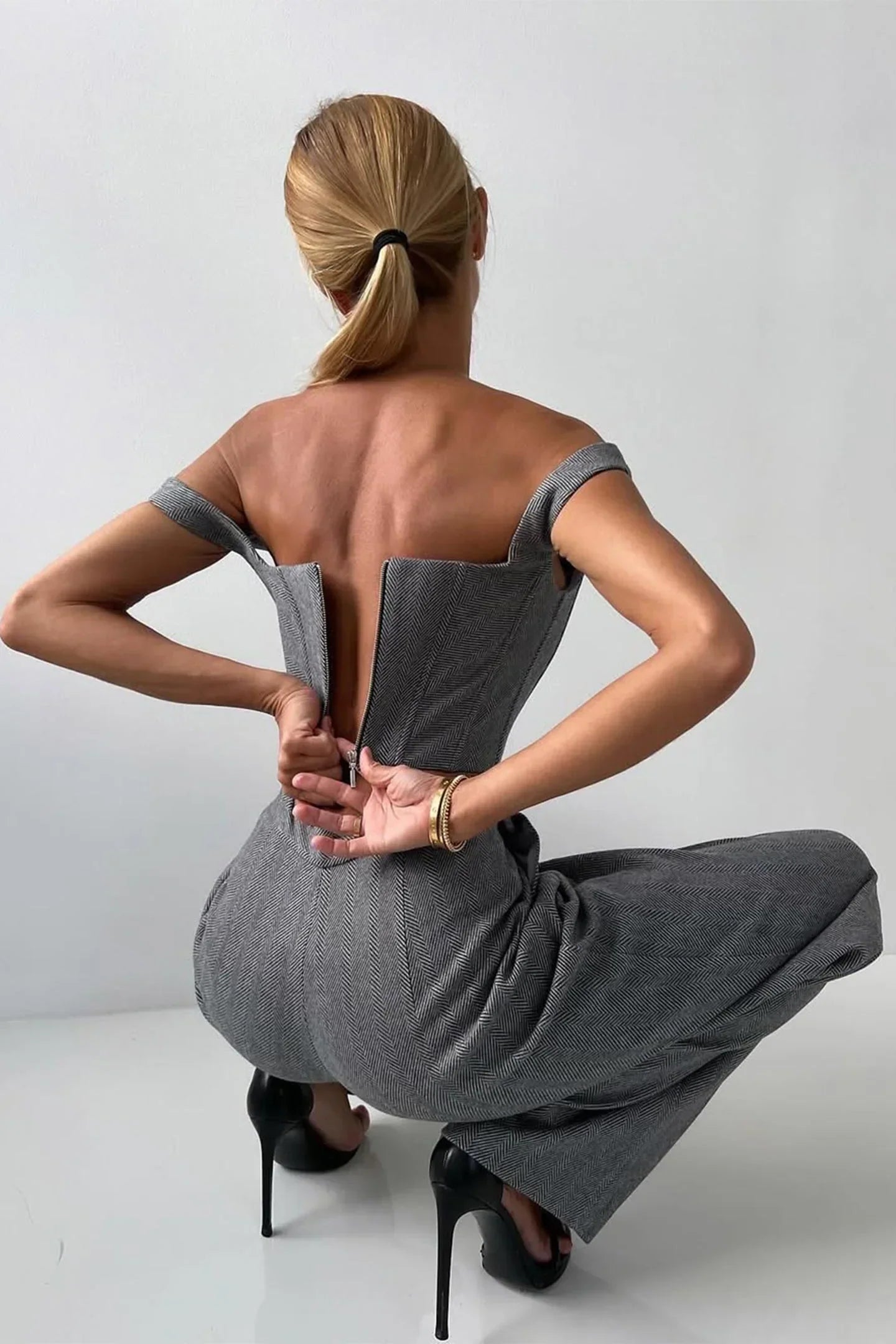 Alba™ - Tri delni set z dvorejnim blazerjem