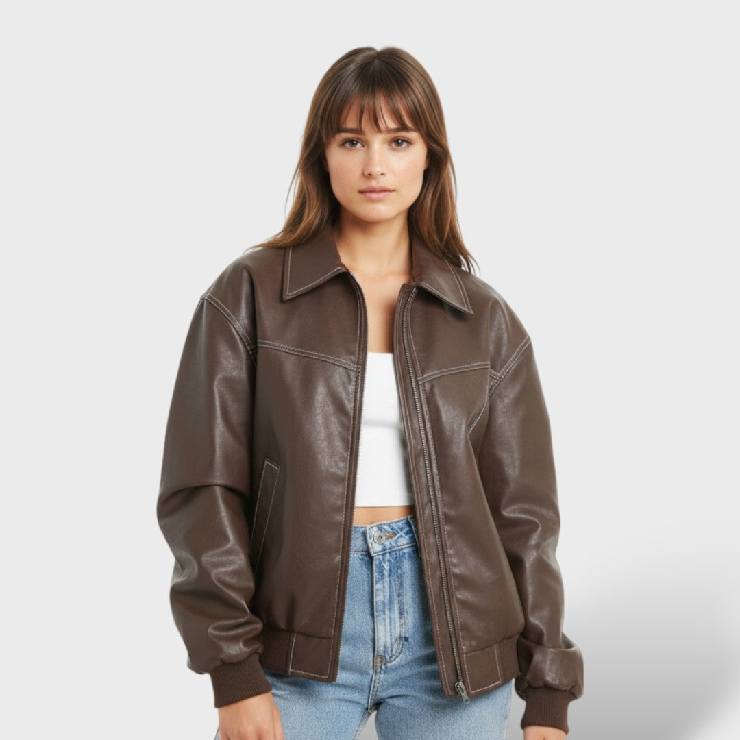 Maja - Bomber Jakna Za Ženske V Retro Slogu
