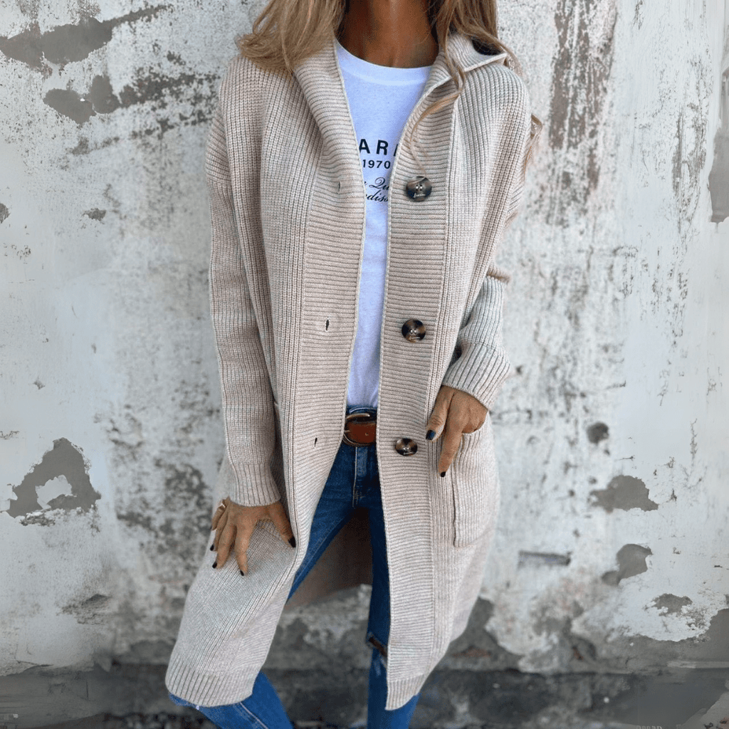 MONICA | Dolg, eleganten cardigan