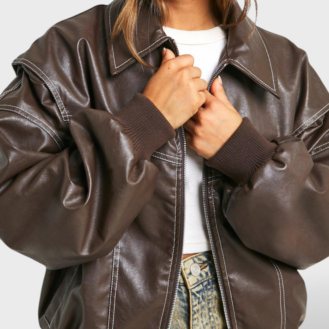 Maja - Bomber Jakna Za Ženske V Retro Slogu